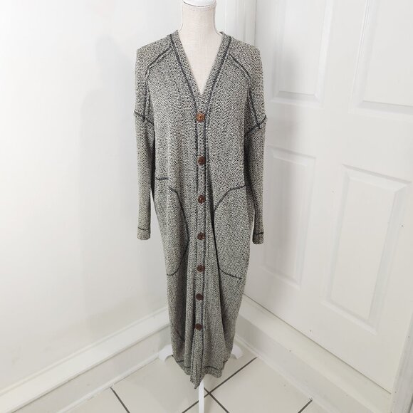 Free People Sweaters - Free People • Cardigan Women’s Gray Knit Intimately Duster Long Cocoon Boho